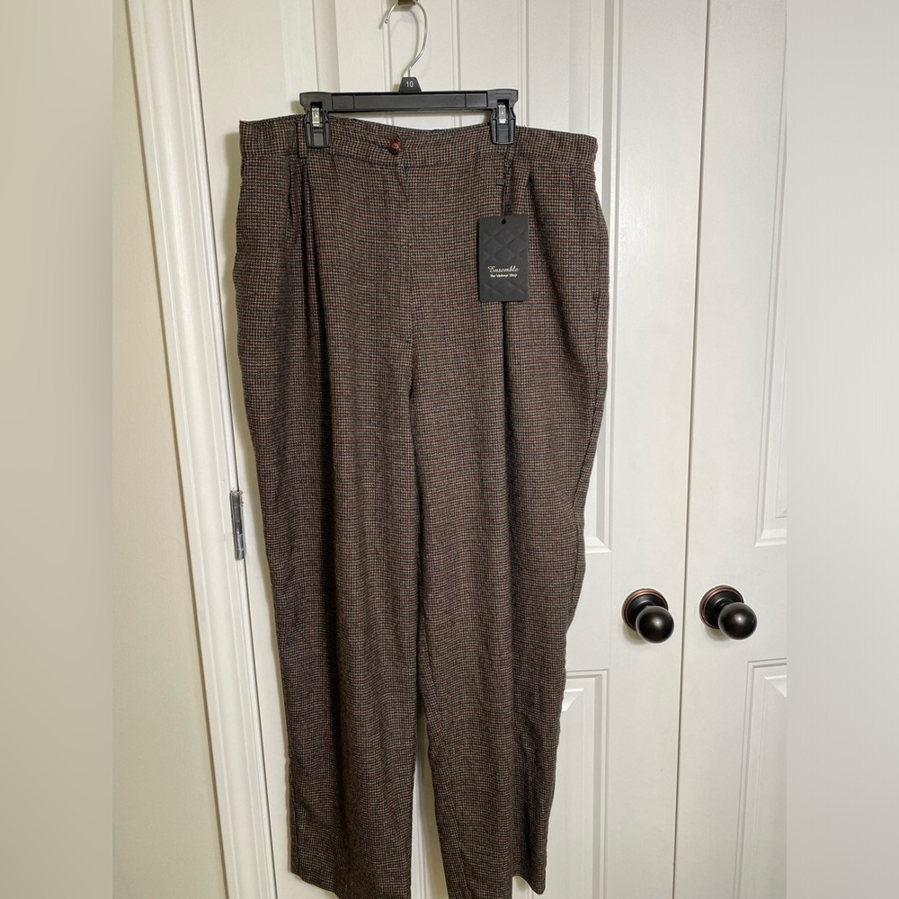 Sag Harbor Womens Tweed Dress Pants Size 20W